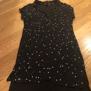 Rock &Republic black short sleeve star dress small